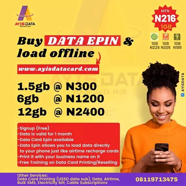 Sell data for you