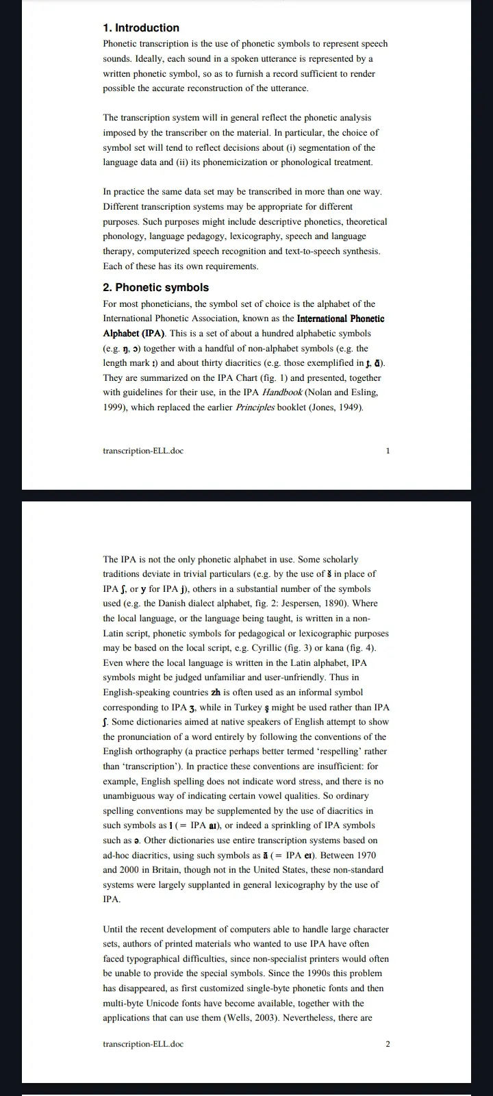 i'm a writer and a transcriber