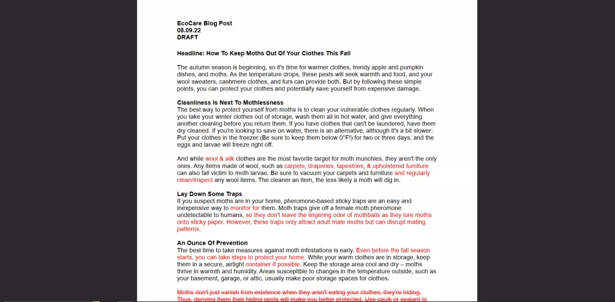 Write for your blog