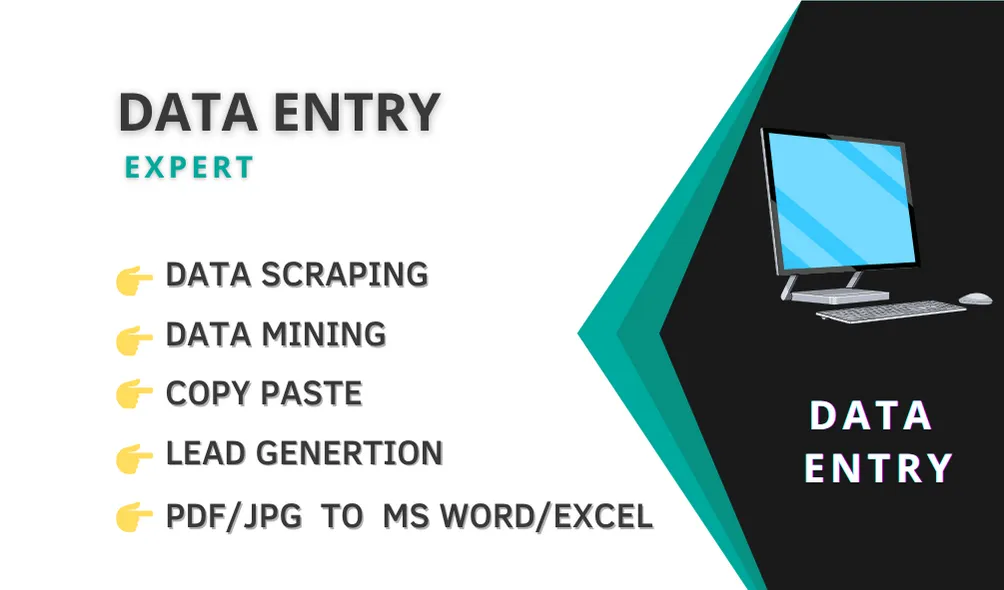 Lead Generation, Data Entry, Copy-Past, PDF-MS Office, MS Office-PDF 