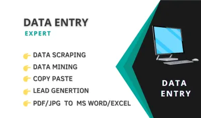Lead Generation, Data Entry, Copy-Past, PDF-MS Office, MS Office-PDF 