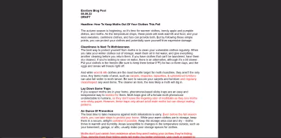 Write for your blog