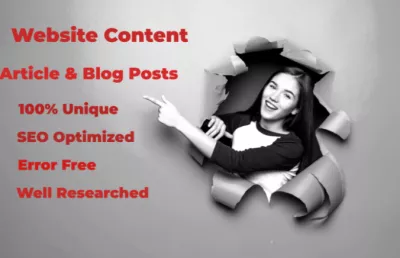 I Will Write Engaging Content for Your Website 